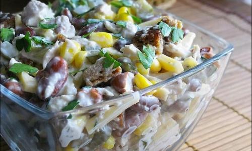 Вкуснейший салатик с индейкой